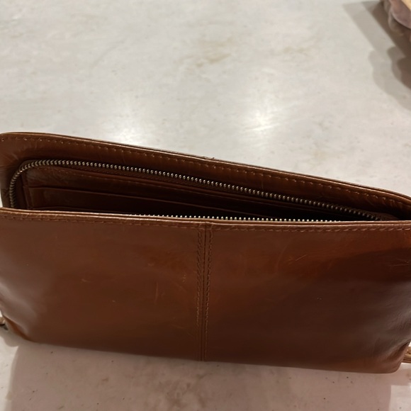 Cognac Hobo Wristlet - Picture 7 of 7